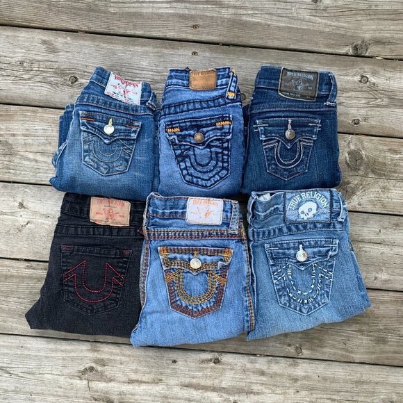 LOT OF 6 Vintage True Religion Jeans - Picture 12 of 13